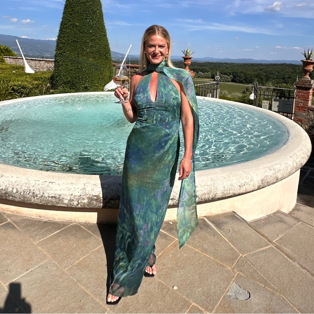 Yellow the label Monet Dress- perfect for Wedding Guest